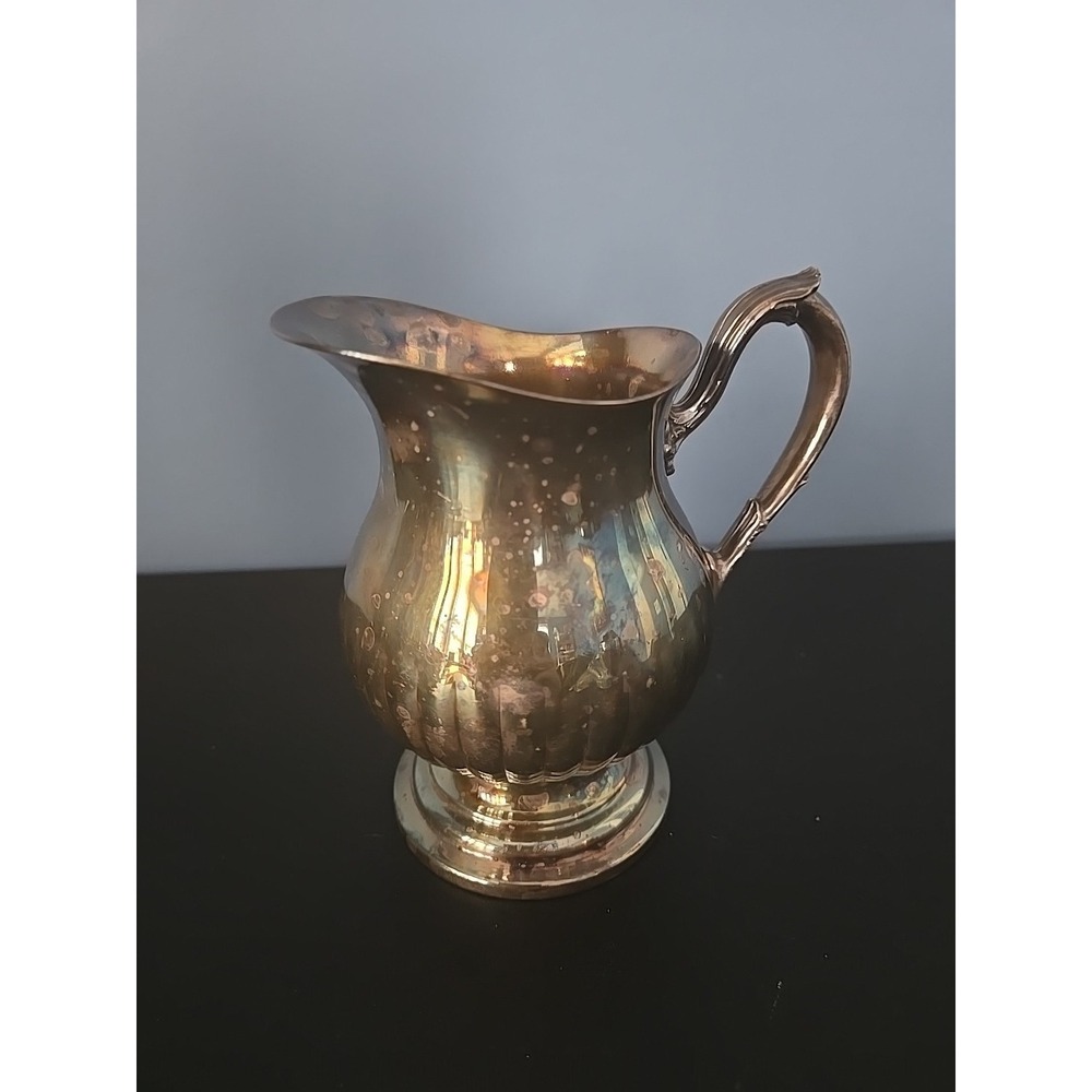 Creamer Server 7B704 Gorham 5" Newport EP Silver plate Pitcher Vintage Patina